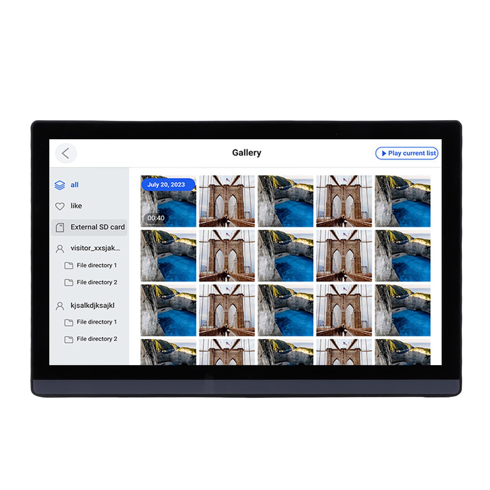 Eujgoov Calendario Digital 17.3 Pulgadas Planificador Familiar Inteligente Pantalla Táctil Tabla de Tareas con Sincronización WiFi para (Enchufe de la UE 100-240V)