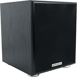 Rockville Rock Shaker 6.5 Black 200W Peak/100W RMS Powered Home Theater Subwoofer