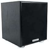 Rockville Rock Shaker 6.5 Black 200W Peak/100W RMS Powered Home Theater Subwoofer, Class-D, Adjustable Crossover, 20Hz-200Hz, Compact Design, for Movies and Music