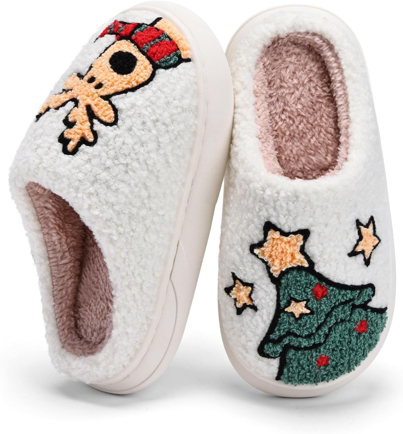 IceUnicorn Kids Slippers Boys Girls Warm Soft Plush Memory Foam House Slippers Big Little Kids Non-Slip Winter Home Shoes for Indoor Outdoor