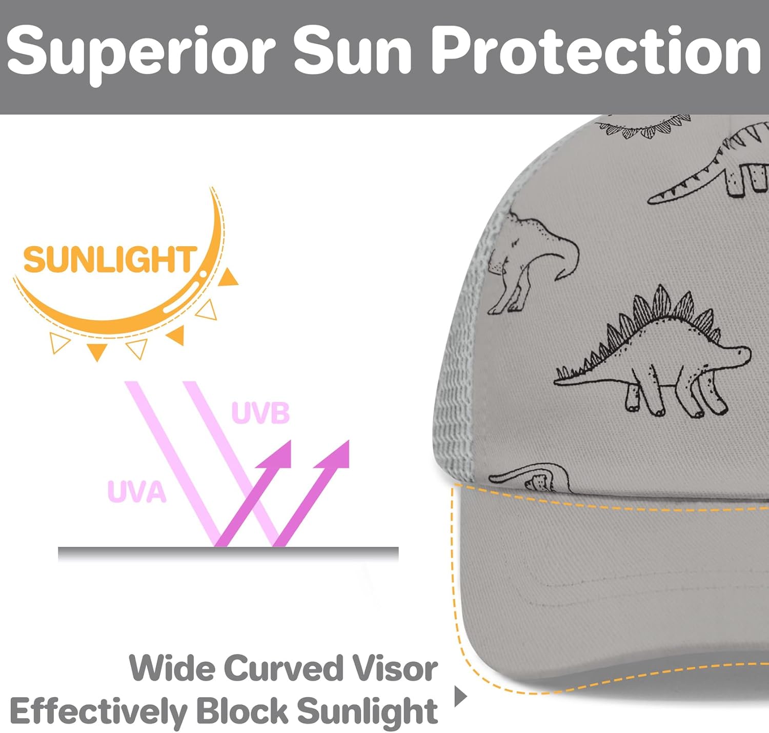 qikqik Baby Baseball Cap Toddler Baseball Hat Infant Ball Cap Newborn Hats Boys Girls Toddler Snapback Hat Kids Trucker Hats - Image 5