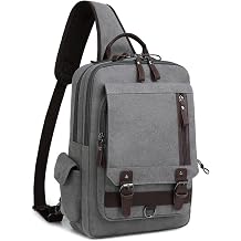 mygreen Sling Bags Chest Shoulder Backpacks, 15.6'' Backpack Crossbody Messenger Bag Travel Outdoor Men Women Grey, XL