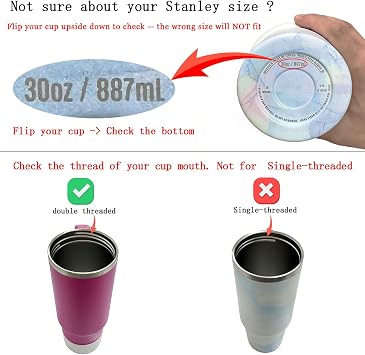 30oz Flip Straw Lid for Stanley H2.0 Quencher, 2 Pack Leak Proof Lid Replacement, No Spill Lids Cover (RoseQuartz, OldPink)