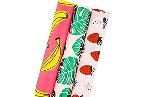 Trendy Unique Gift Wrapping Paper Roll Summer Fruits