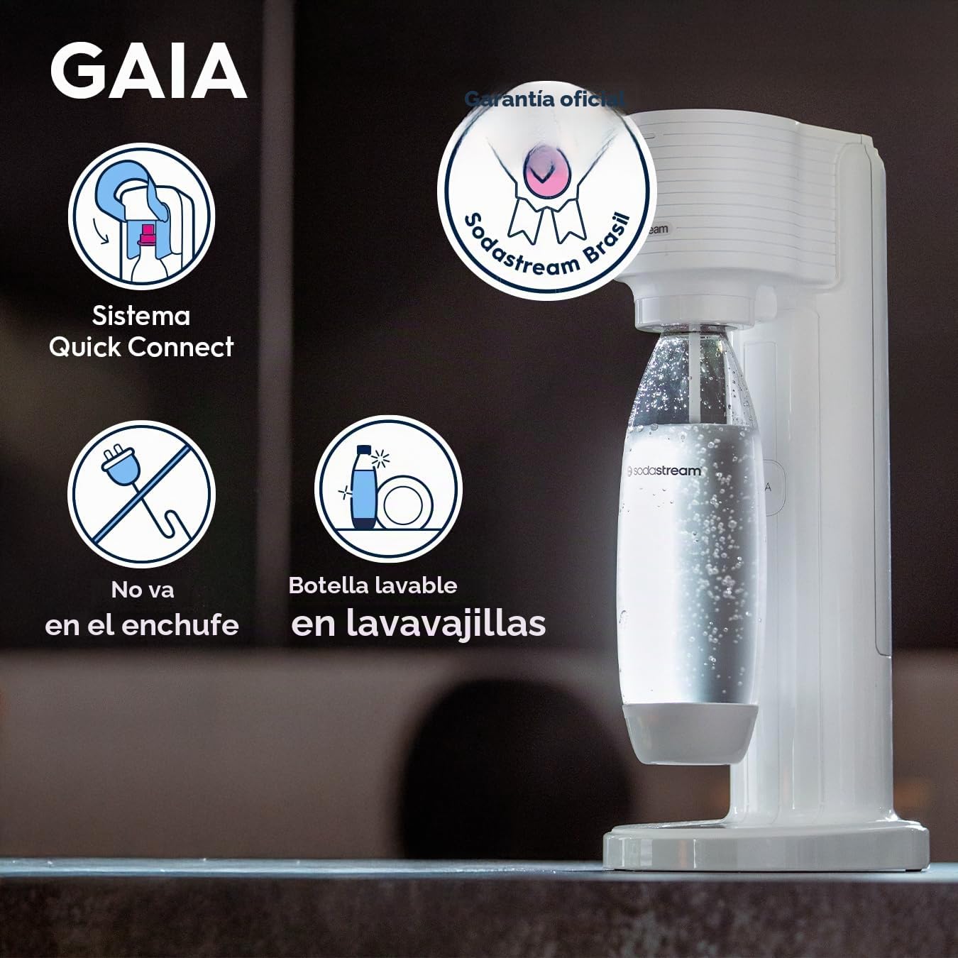 Sodastream Gasador, Gaia Blanco