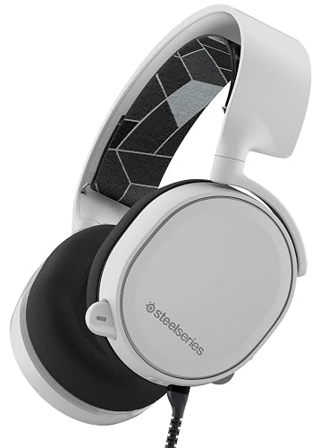 SteelSeries Arctis 3 Legacy Edition, All-Platform Gaming Headset for PC/Mac/PlayStation 4/Xbox One/Nintendo Switch/Mobile/VR - White - Legacy - White - Arctis 3