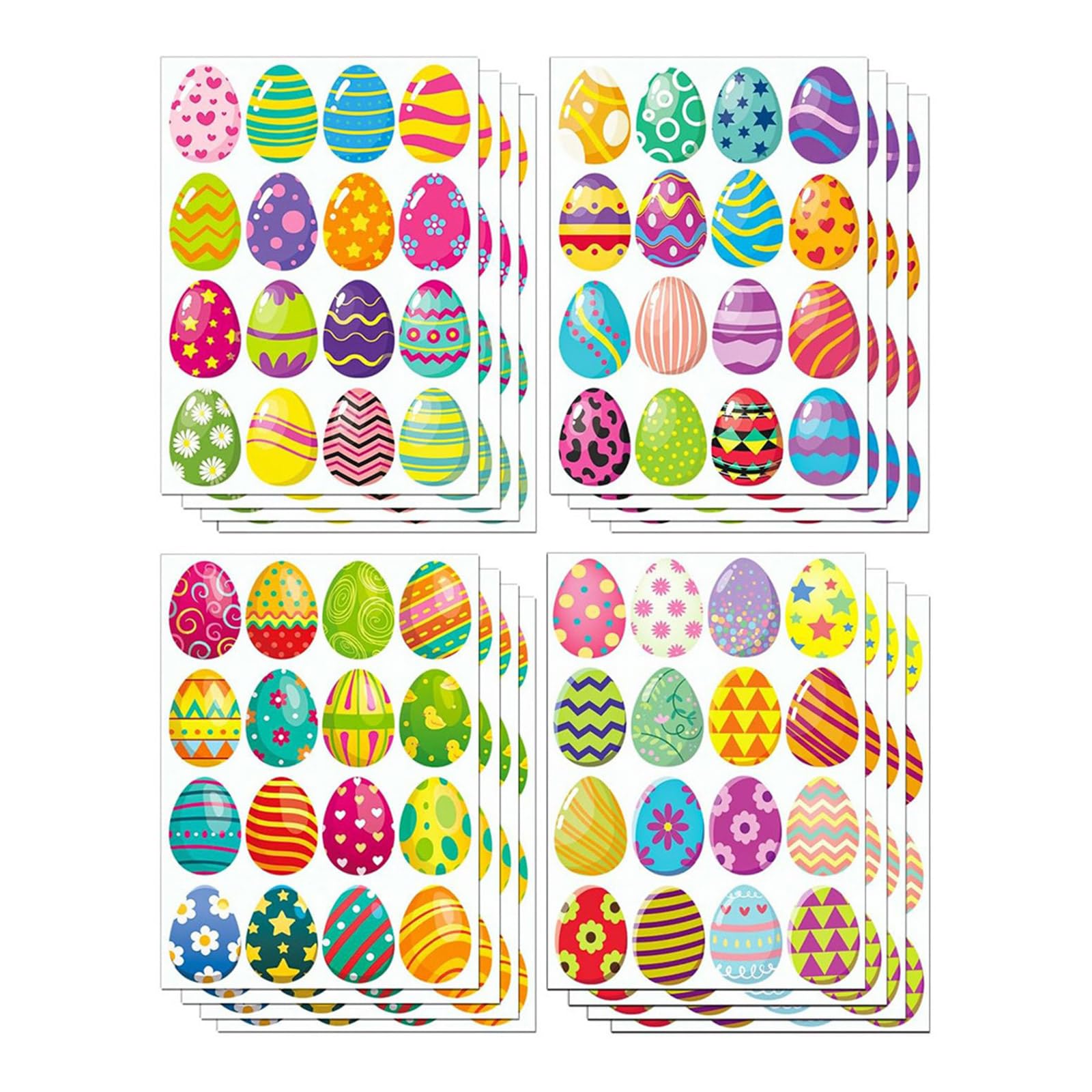 Buxuaaaa 256Pcs Eggs Sticker Wrapping Decorative Sticker for Packaging Party Decoration Planner Journal Skateboard Art Craft Envelope