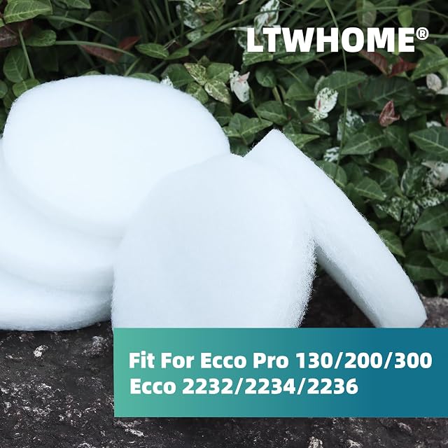 Foto 2 de 5 de LTWHOME Estera de Esponja de Filtro Media Fina Adecuada para Eheim Ecco Pro 130/200/300 Ecco 2232/2234/2236…