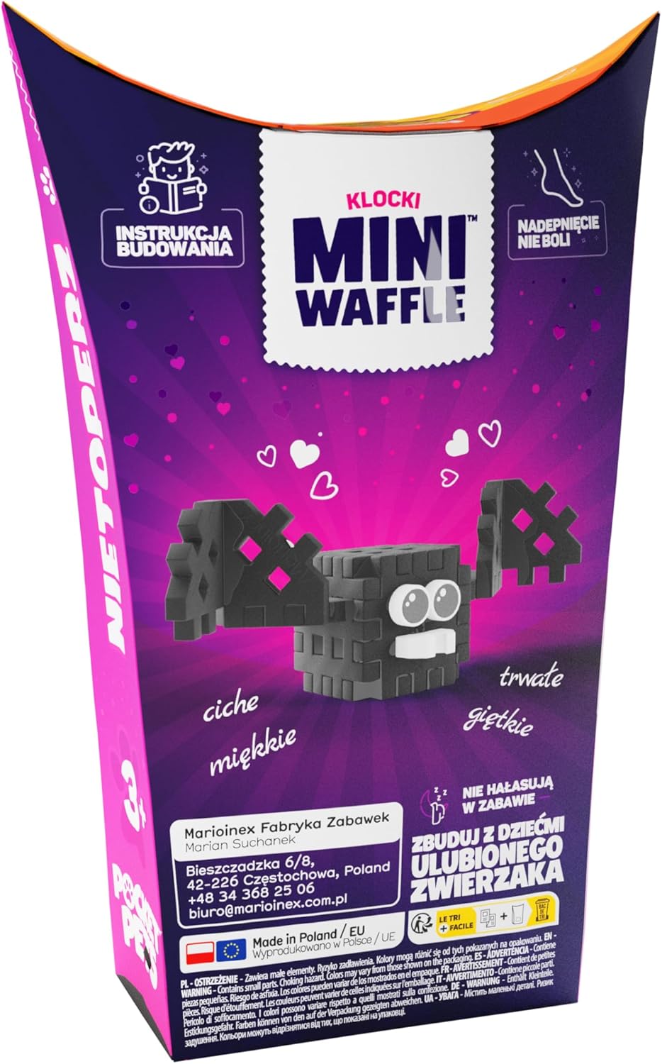 Marionex Mini Waffle Pocket Pets - Bat, Pads 15 EL.