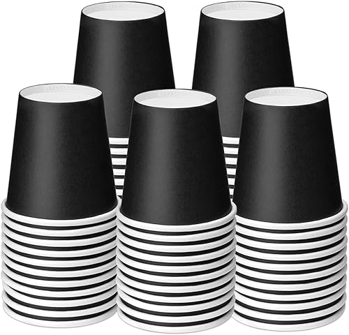 Miniatura 8 de Paquete de 100 vasos desechables pequeños para enjuague bucal de baño de 3 onzas, tazas de papel para baño, tazas de papel espresso, tazas calientes