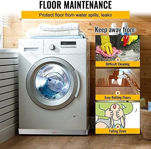 Miniatura 5 de Bandeja de drenaje para lavadora  Cuenta con una construcción de plástico duradera, accesorio de drenaje de polietileno con orificio de drenaje, 32