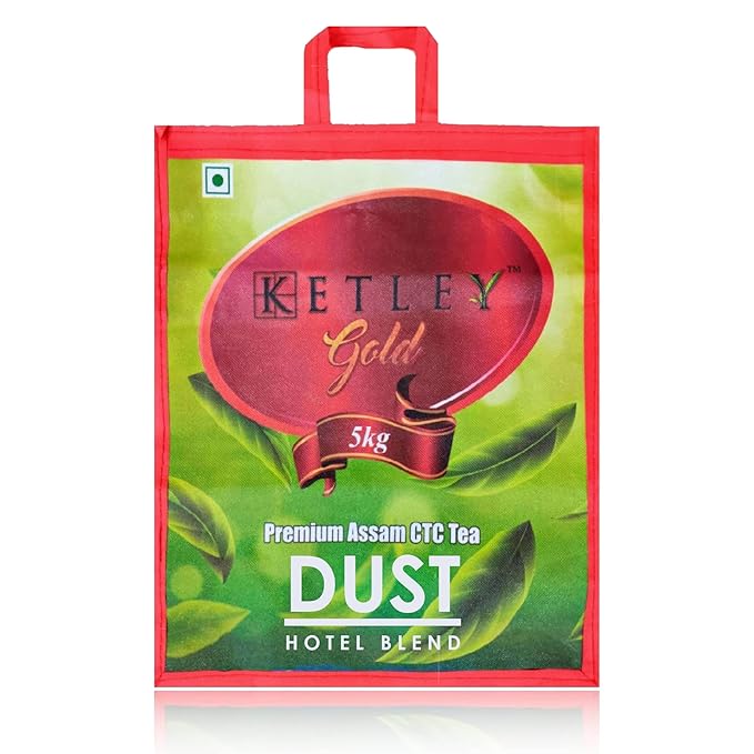 Ketley Gold Dust Tea Bag 5kg | Premium Strong Assam Tea Powder | 5kg x 1