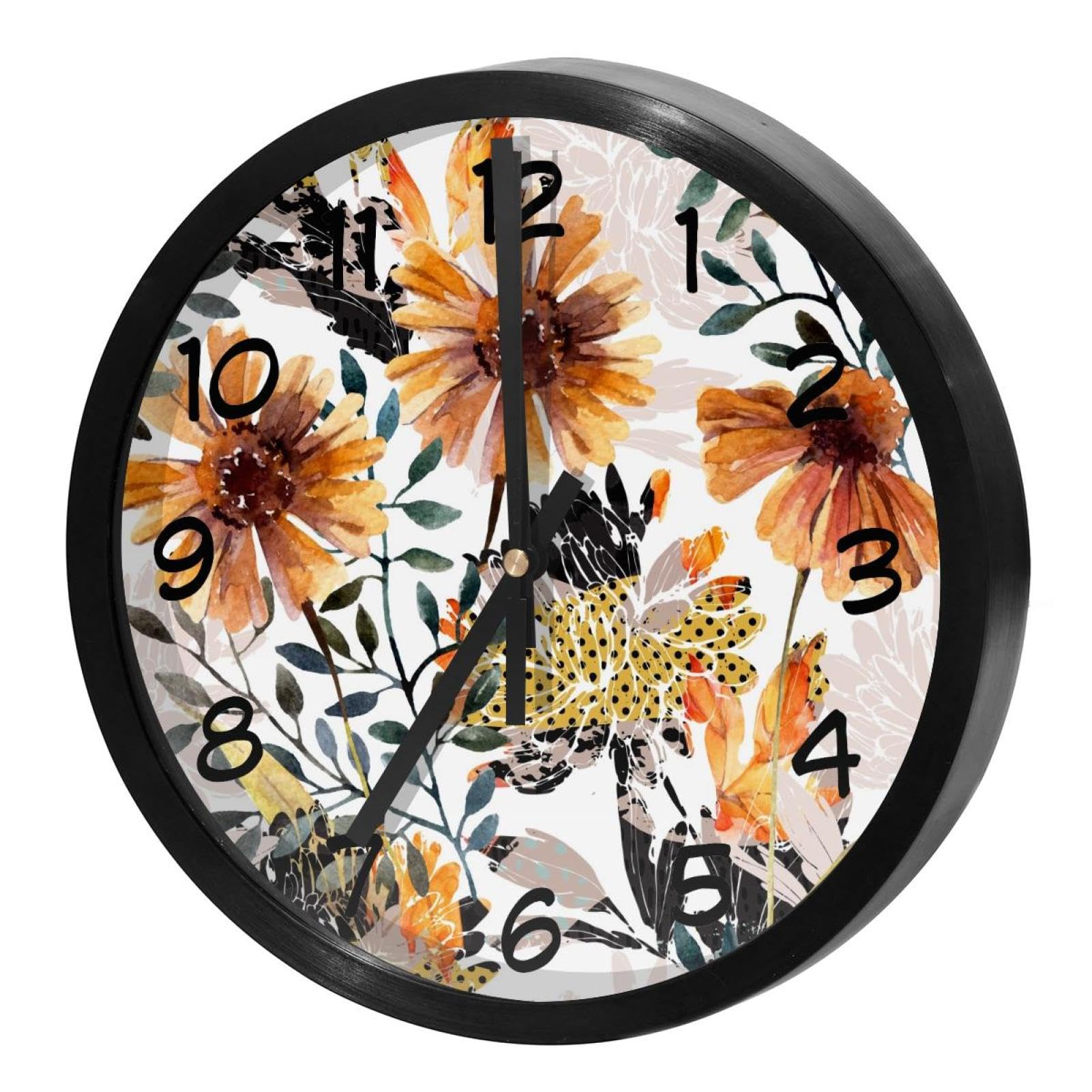 Horloge murale sans tic-tac ronde à piles pour retrouver le sommeil et le calme