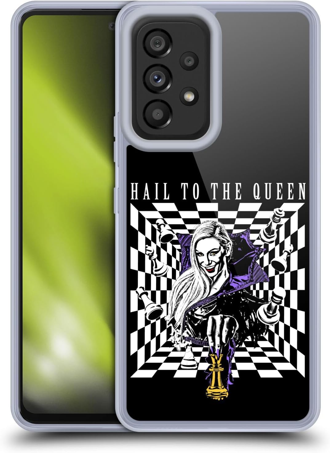 Head Case Designs Officially Licensed WWE Hail to The Queen Charlotte Flair Gel Case [Military Grade Protection] Compatible with Samsung Galaxy A53 5G (2022)