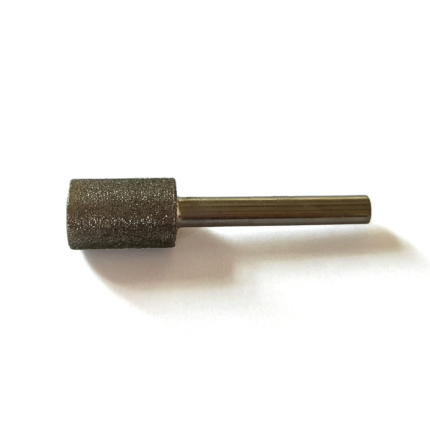 14mm Diamond Grinding Bits, Cylinder Head, 1/4 Shank, 120 Grit, Diamond Coated Burr Mounted Point, 4Pcs