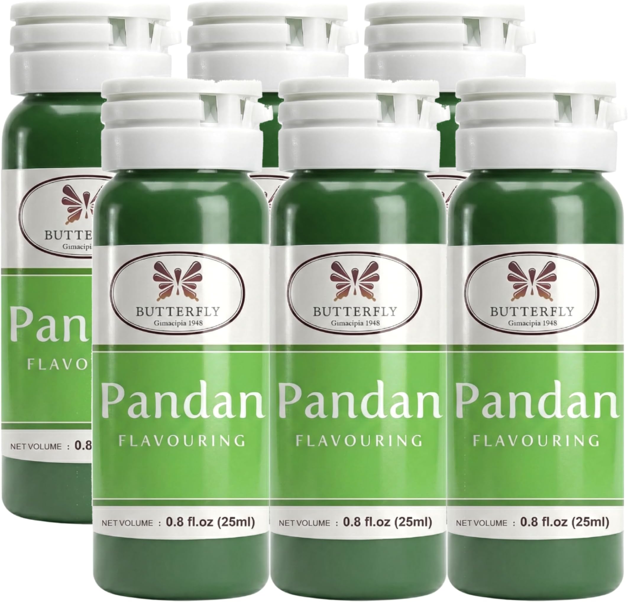 Butterfly Flavoring Extract Paste, 25 ml (Pandan, Pack of 6)