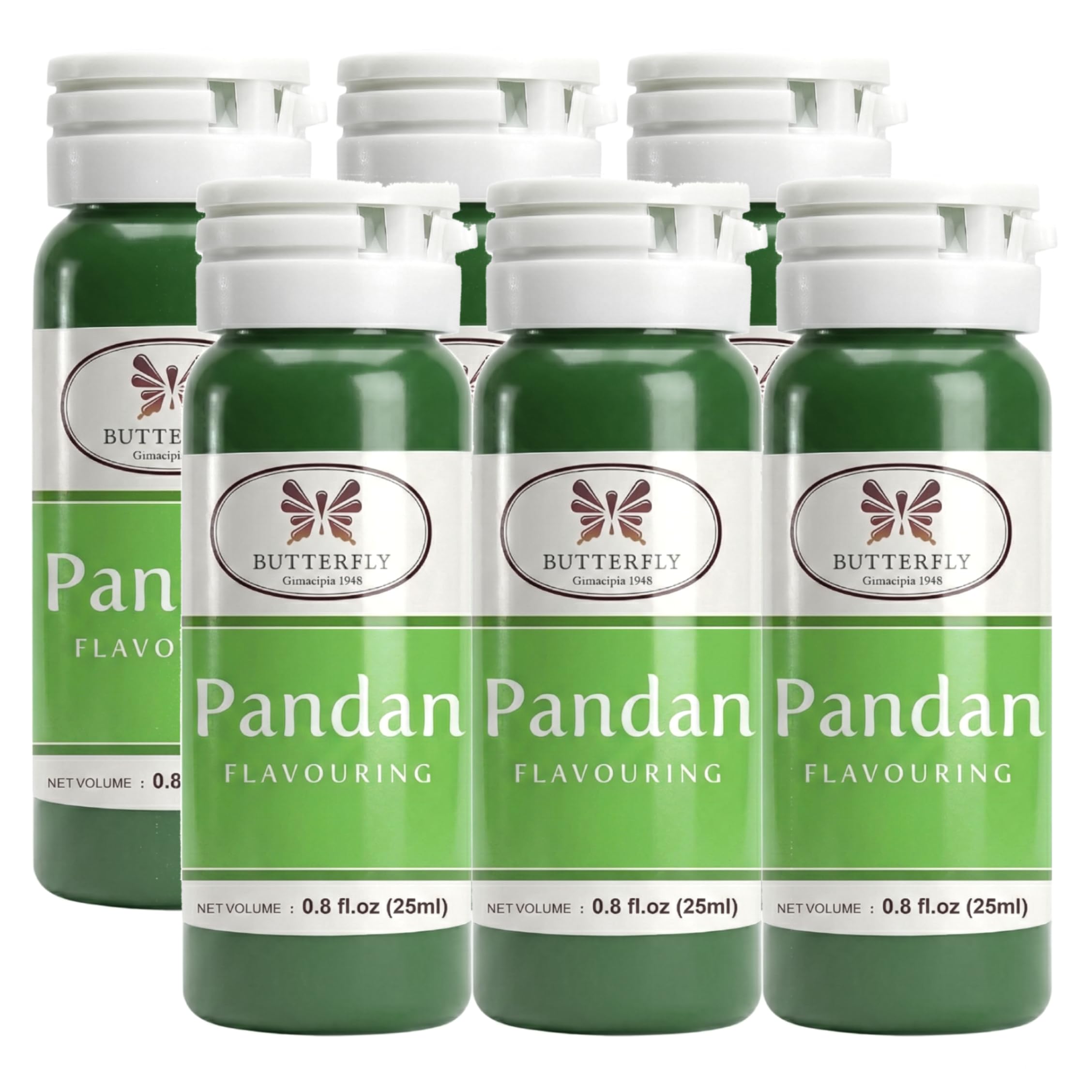 Butterfly Flavoring Extract Paste, 25 ml (Pandan, Pack of 6)