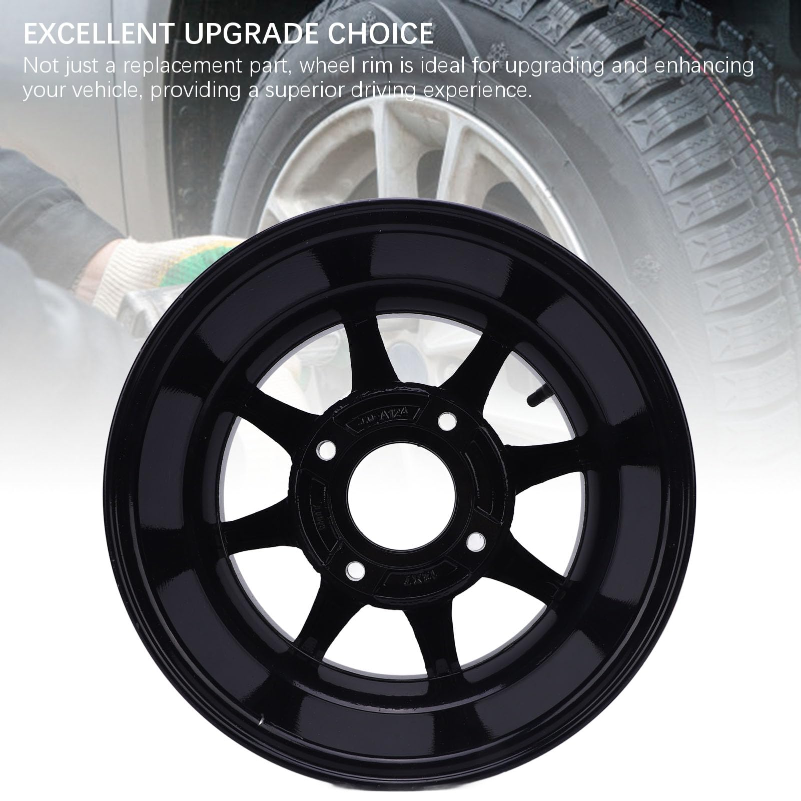 Aramox 12-calowa Felga ATV 25X8-12 Wymiana Stopu Aluminium Obręcz Koła Szosowego Używana do Wózków Gokartowych i Quadów
