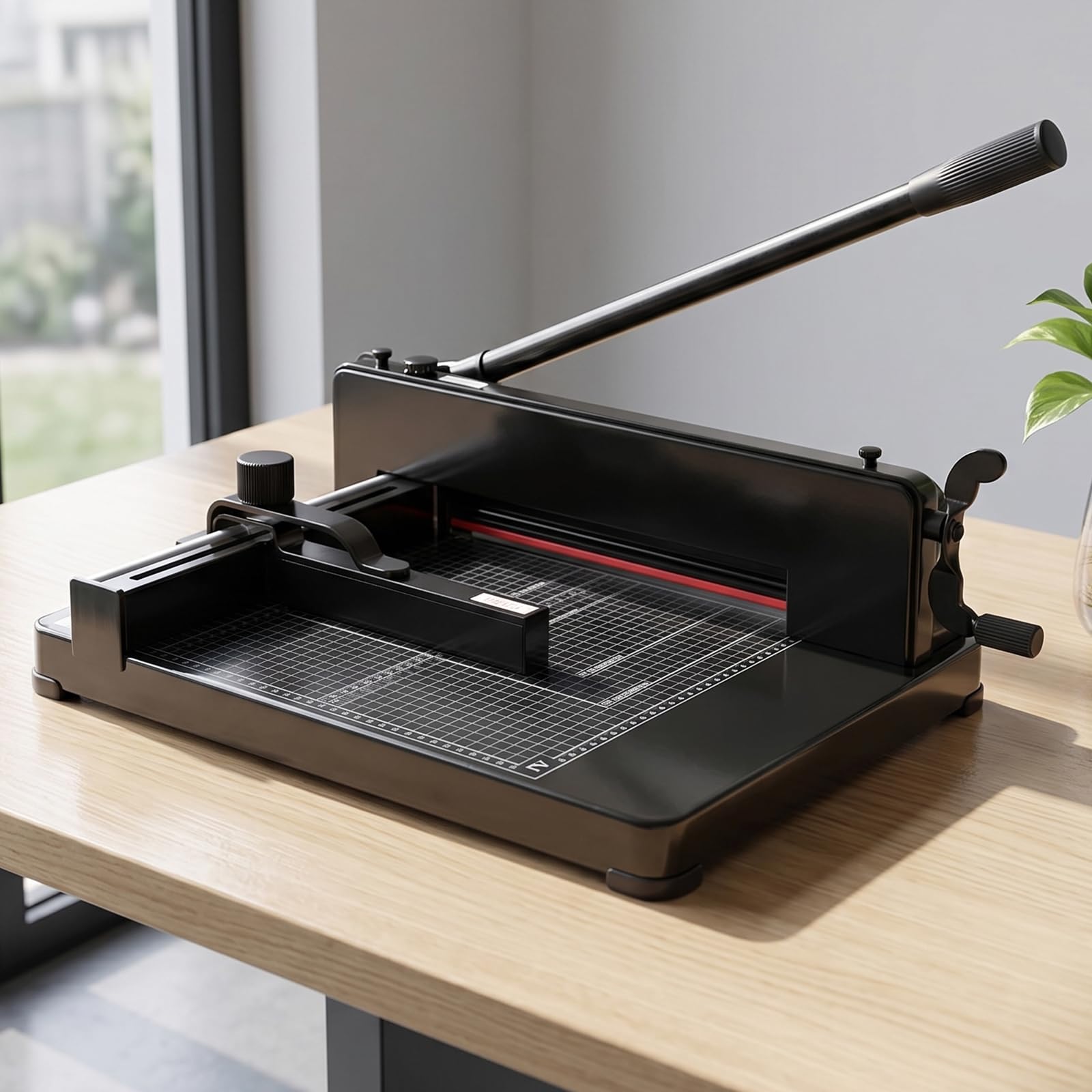 A4 Paper Cutter Guillotine, Heavy Duty Paper Cutter, Capable of Trimming Paper Up to 4cm Thick(400 Sheet Capacity), Dual Protection Paper Trimmer for Office, Commercial Photocopy, Printing Shop