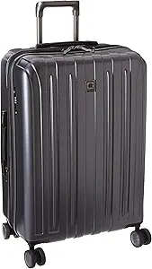 Delsey Paris Titanium Hardside Expandable Luggage with Spinner Wheels - 25 Inch, Graphite