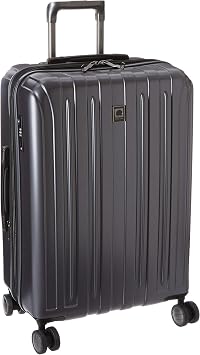 DELSEY PARIS Titanium Hardside Expandable Luggage with Spinner Wheels Checked Luggage, Graphite, Checked-Medium 25 Inch
