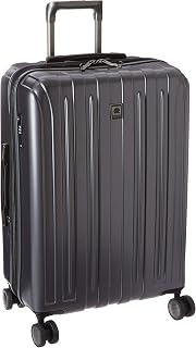 DELSEY PARIS Titanium Hardside Expandable Luggage with Spinner Wheels Checked Luggage, Graphite, Checked-Medium 25 Inch