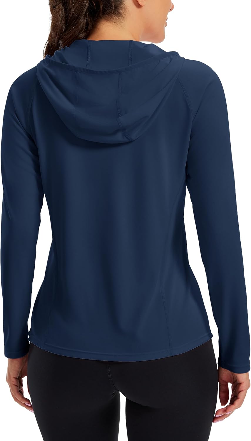 MAGCOMSEN Womens UPF 50+ Sun Protection Hoodie Shirt Quarter Zip Long Sleeve Hiking Fishing Quick Dry Tops