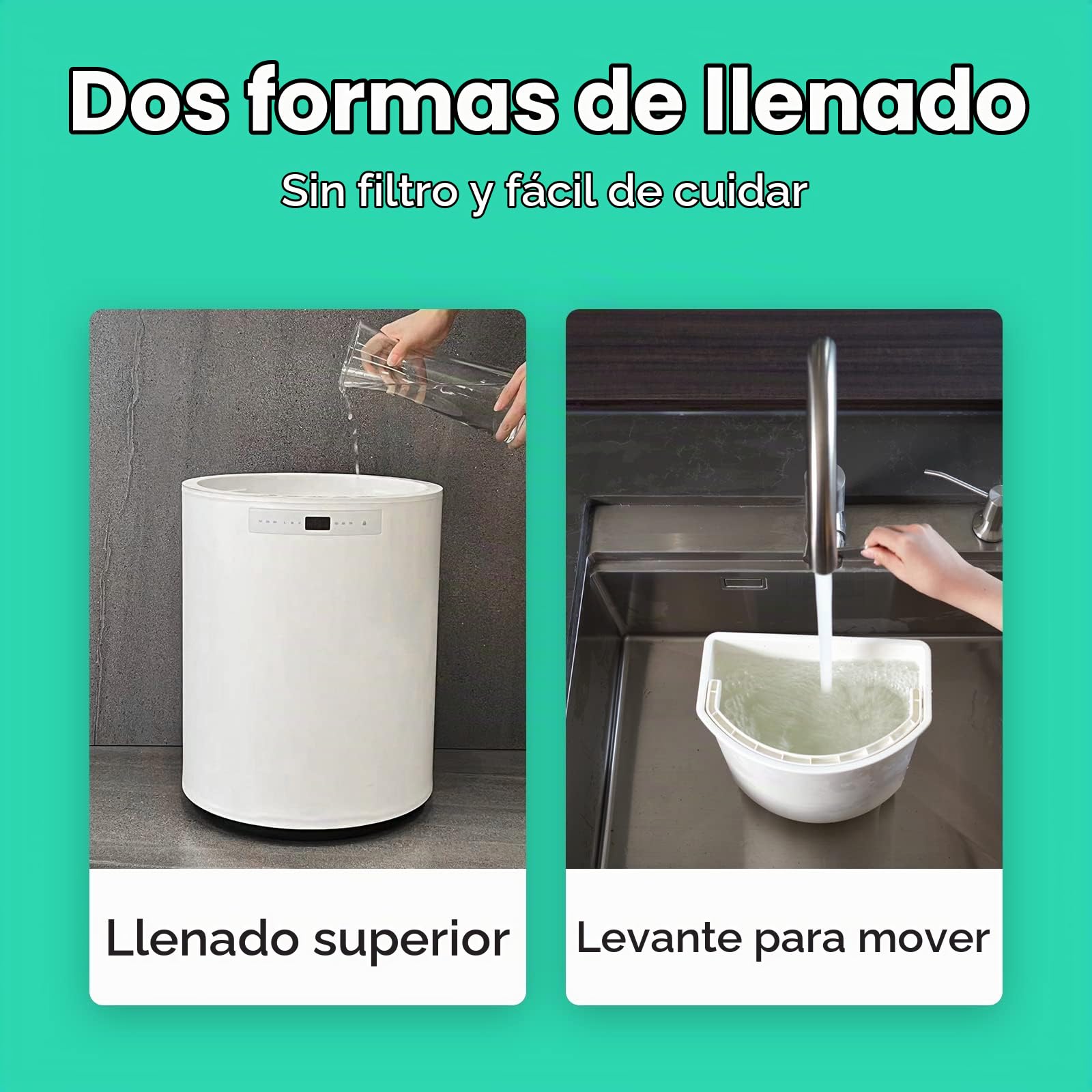 Y&O Humidificador de Aire 10L, Humidificador Bebes de Vapor 100m², Humificador de Sala Antibacteriana en Habitaciones Infantiles, Dormitorios, Oficinas, 400ml/h - 1200ml/h de Niebla, Blanco