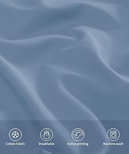 Miniatura 3 de Warmstar Juego de 2 fundas de almohada de algodón de tamaño estándar, fundas de almohada de 600 hilos de 20 x 26 pulgadas, fundas de almohada de