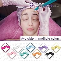 Vista 6 de Baberos dentales desechables, baberos para pacientes, impermeables, para perforación y tatuaje o para pacientes, babero de 13 x 18 pulgadas Rosa