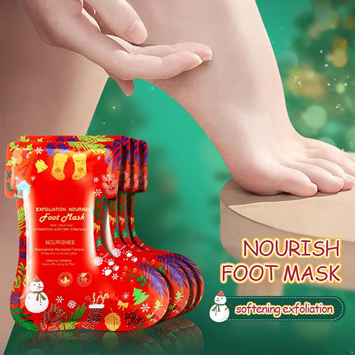 TiaoBug Hydrating Hand and Foot Mask Set 6 Pairs for Silky Smooth & Nourished Skin Foot One Size