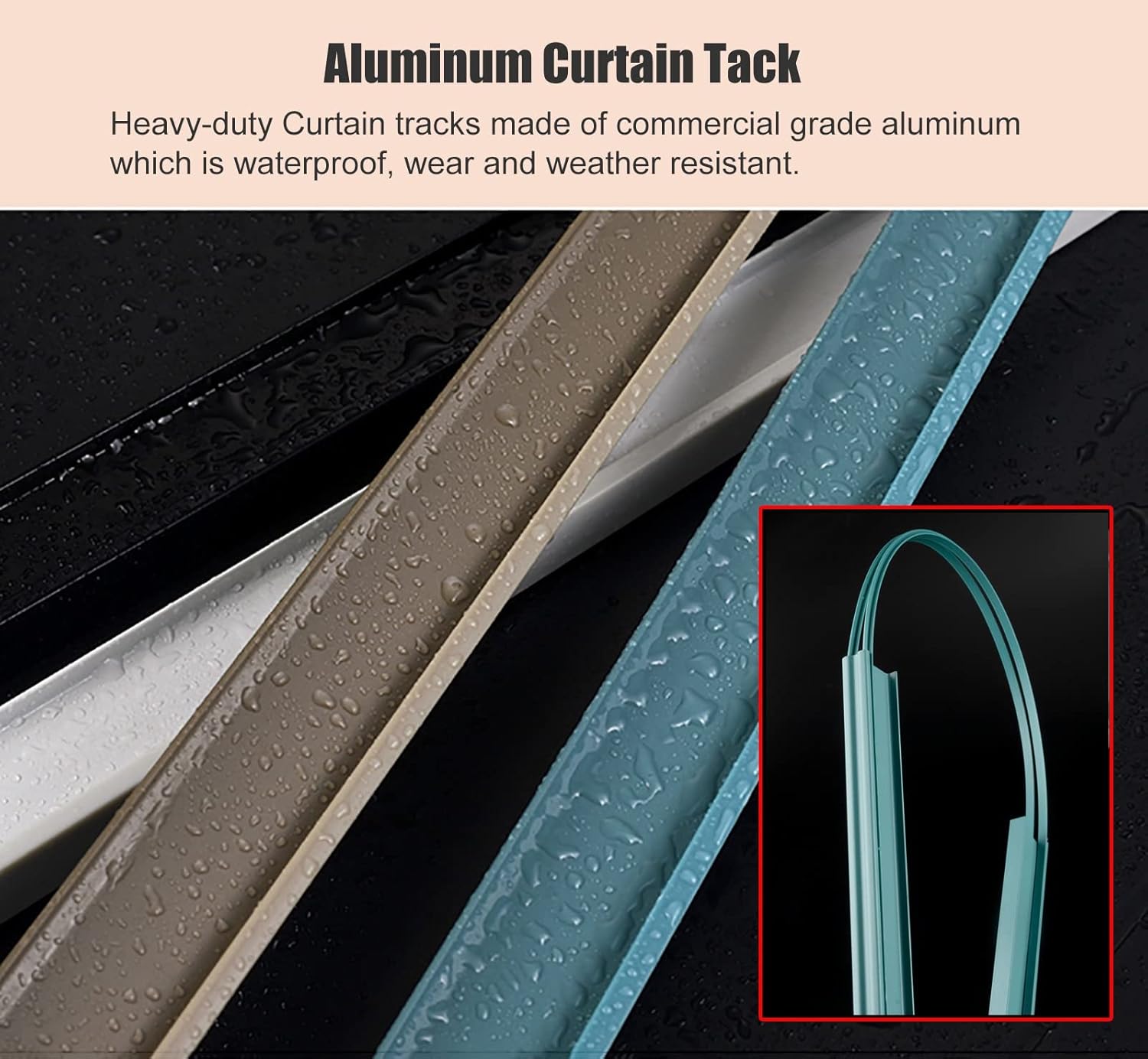 Heavy Duty Flexible Ceiling Curtain Track System - 300-800cm (8m/26ft) Wall Mount Sliding Door Rail for Living Room, Bedroom, Laundry Room - White Color