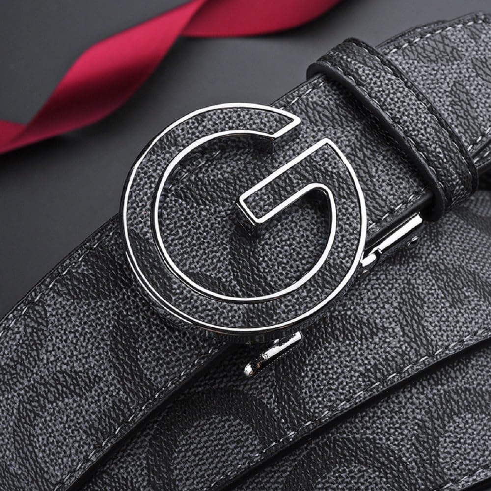Designer Belts for Men Ratchet Belts with Automatic G Buckle Mens Belt for Casual Jeans Business