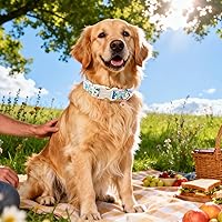 Vista 197 de DOGWONG Collar de perro Airtag de algodón y cáñamo, collar resistente para perros con soporte para Airtag, collares verdes para perros pequeños