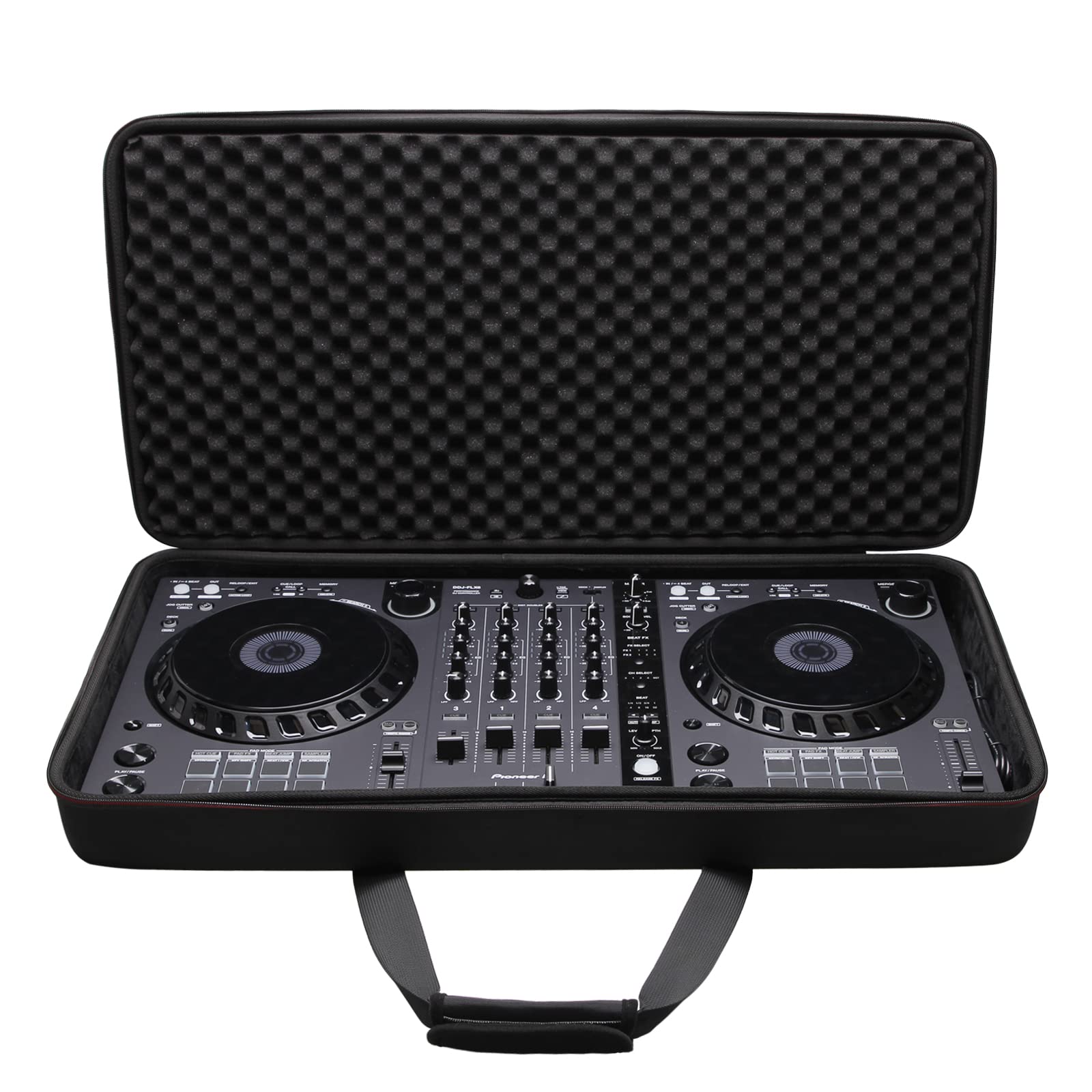 LTGEM DJ Controller Case for Pioneer DJ DDJ-FLX6 or DDJ-FLX6-GT or DDJ-800 DJ Controller Carry Case(28.7×14.74×4 inch)