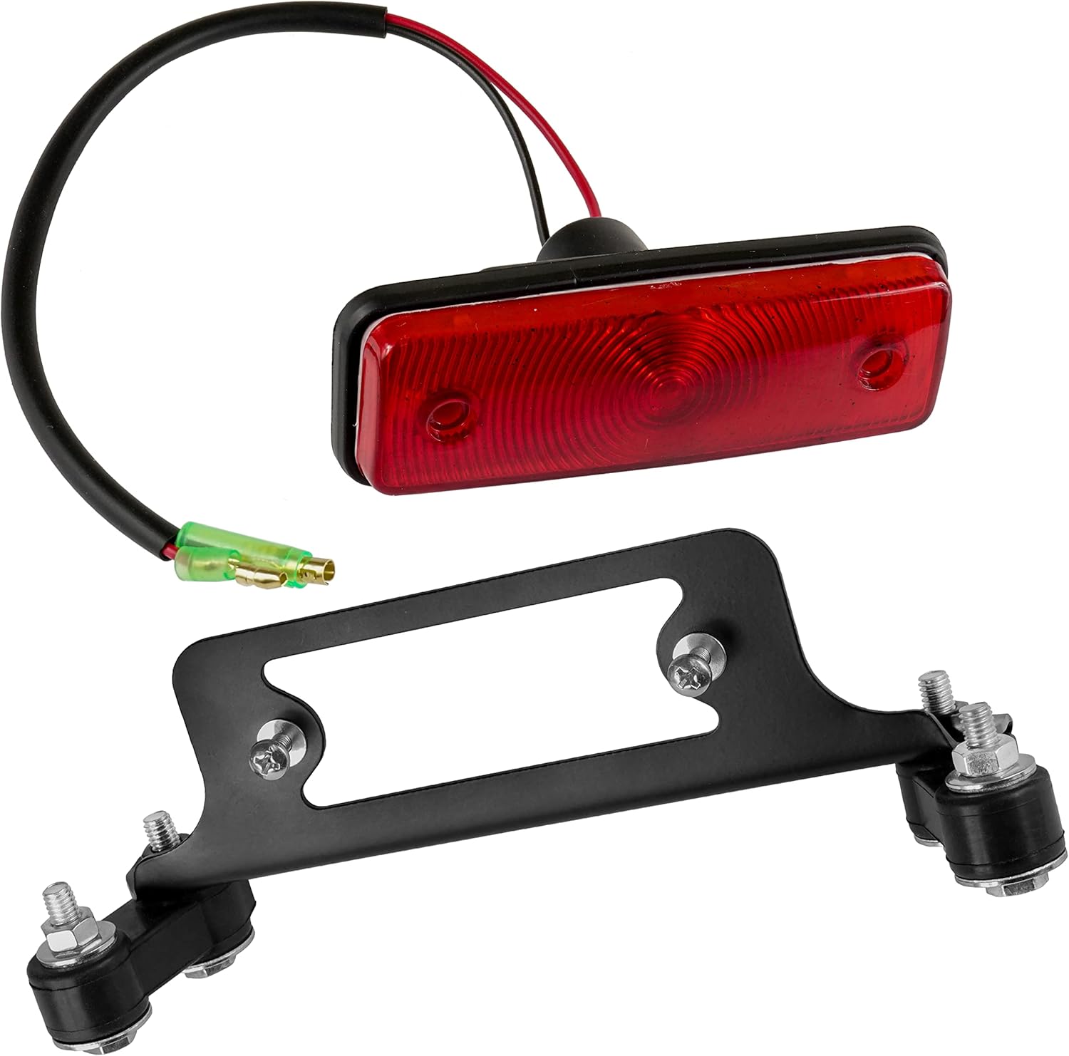 Caltric Complete Tail Light with Mounting Bracket and Hardware Compatible with Yamaha Blaster YFS200U 1988-2001