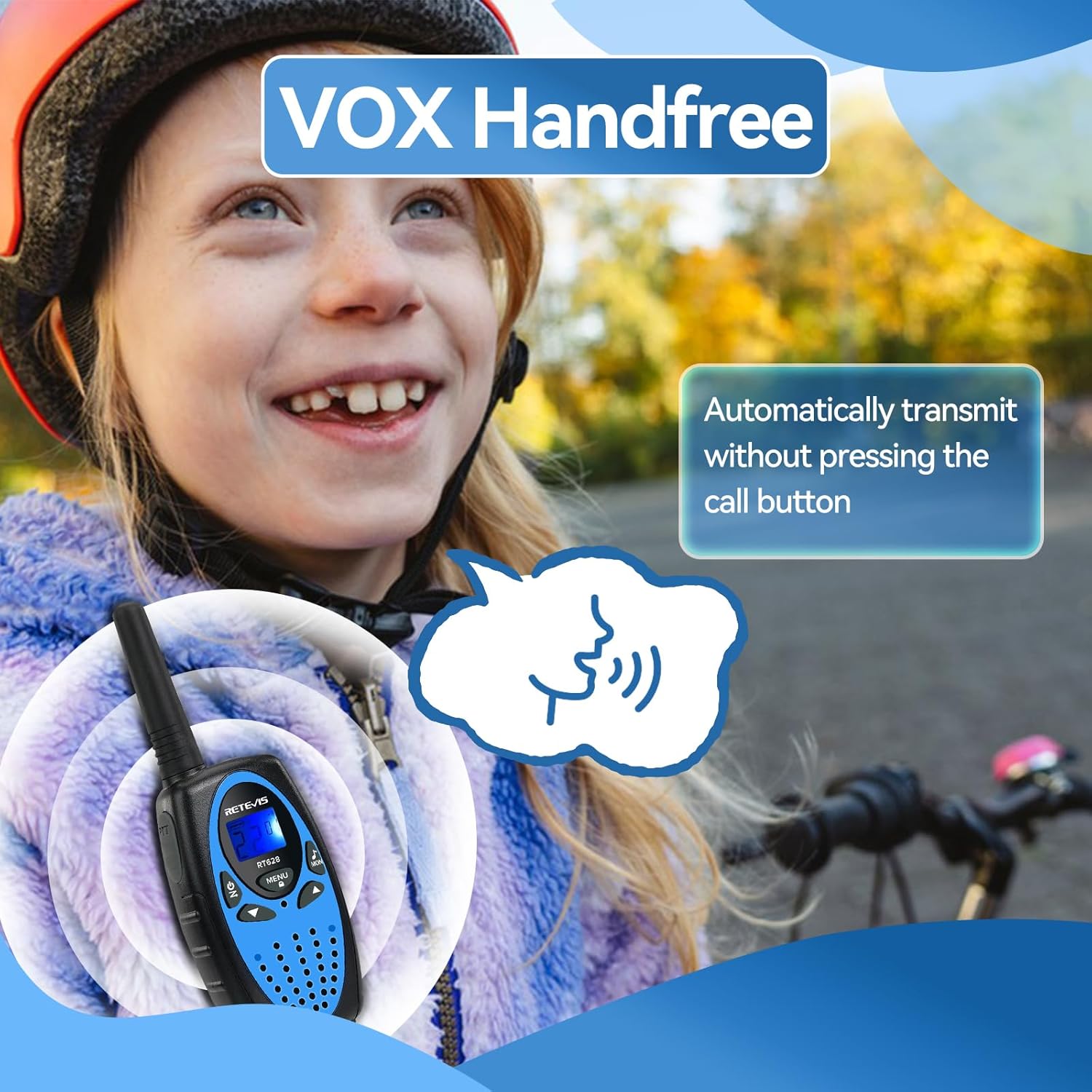 Retevis RT628 Kids Walkie Talkies, Durable Toy Birthday Gifts for Hiking Camping Bundle with EZTalk 80 Walkie Talkies for Kids, STEM Kits DIY Toys for Boys Girls Ages 6-12 Christmas Stocking Stuffers