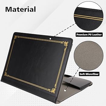 TYTX MacBook Pro 13 Inch Case With Stand - PU Leather Cover For 2016-2024 Models