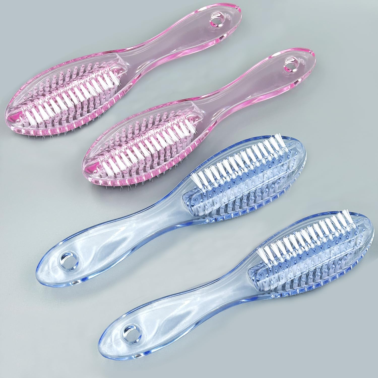 8 PCS Nail Cleaning Brush Two Sided Hand Foot Fingernail Scrub Brush for Men Women Kids