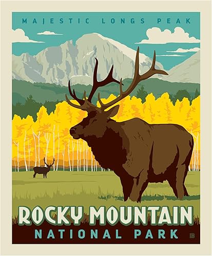 Panel de las Montañas Rocosas de los Parques Nacionales de Riley Blake