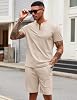 Conjunto de Verano para Hombre de 2 Piezas COOFANDY con Polo de Manga Corta y Shorts 7