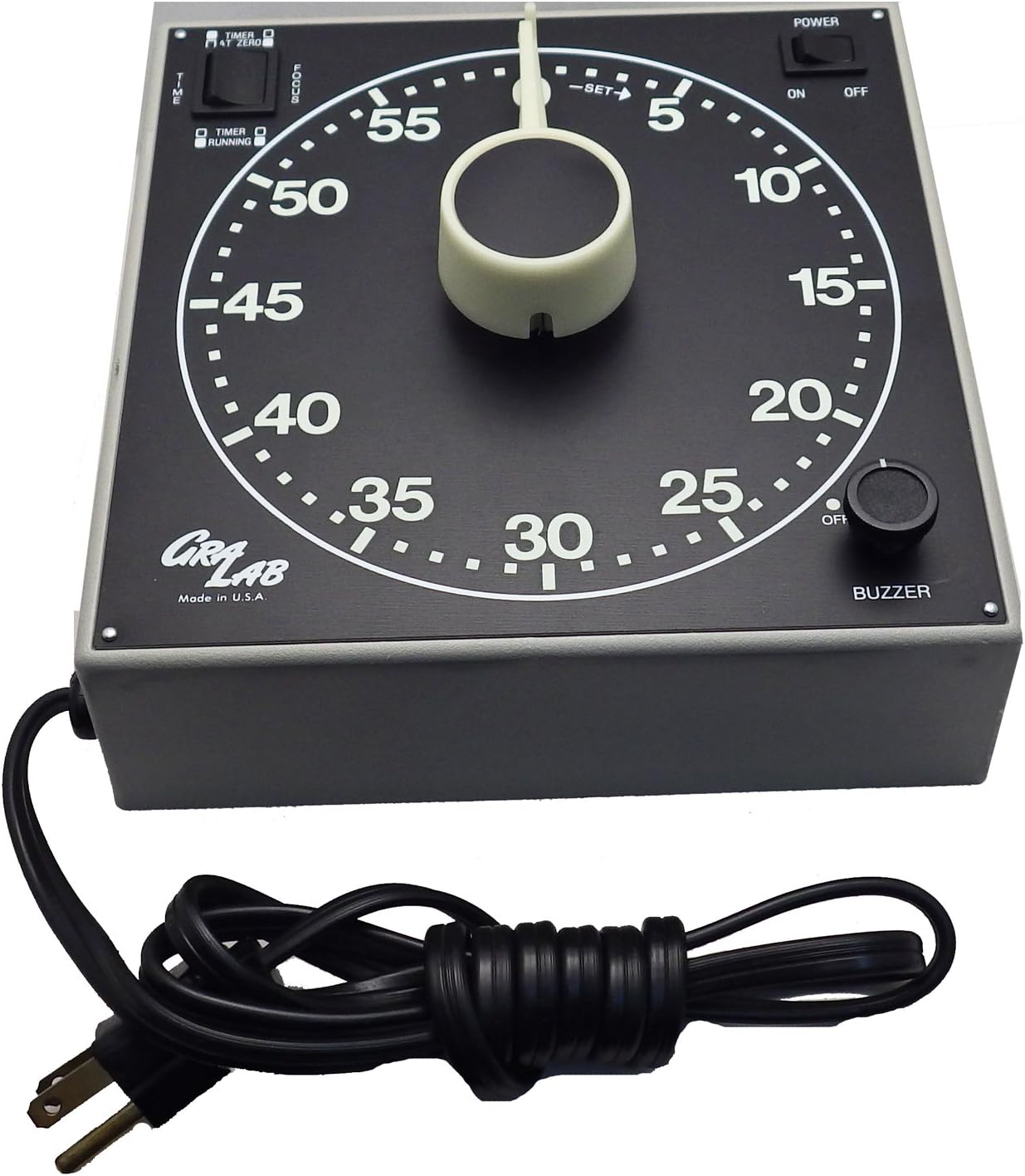 GraLab Model 300, 60 Minute Photography and Darkroom Timer, 7-1/2" Length x 7-1/2" Width x 2-1/2" Height