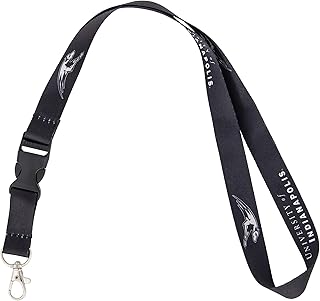 Desert Cactus University of Indianapolis Lanyard Uindy Greyhounds Car Keys ID Badge Holder Keychain Detachable Breakaway Snap Buckle (Black)