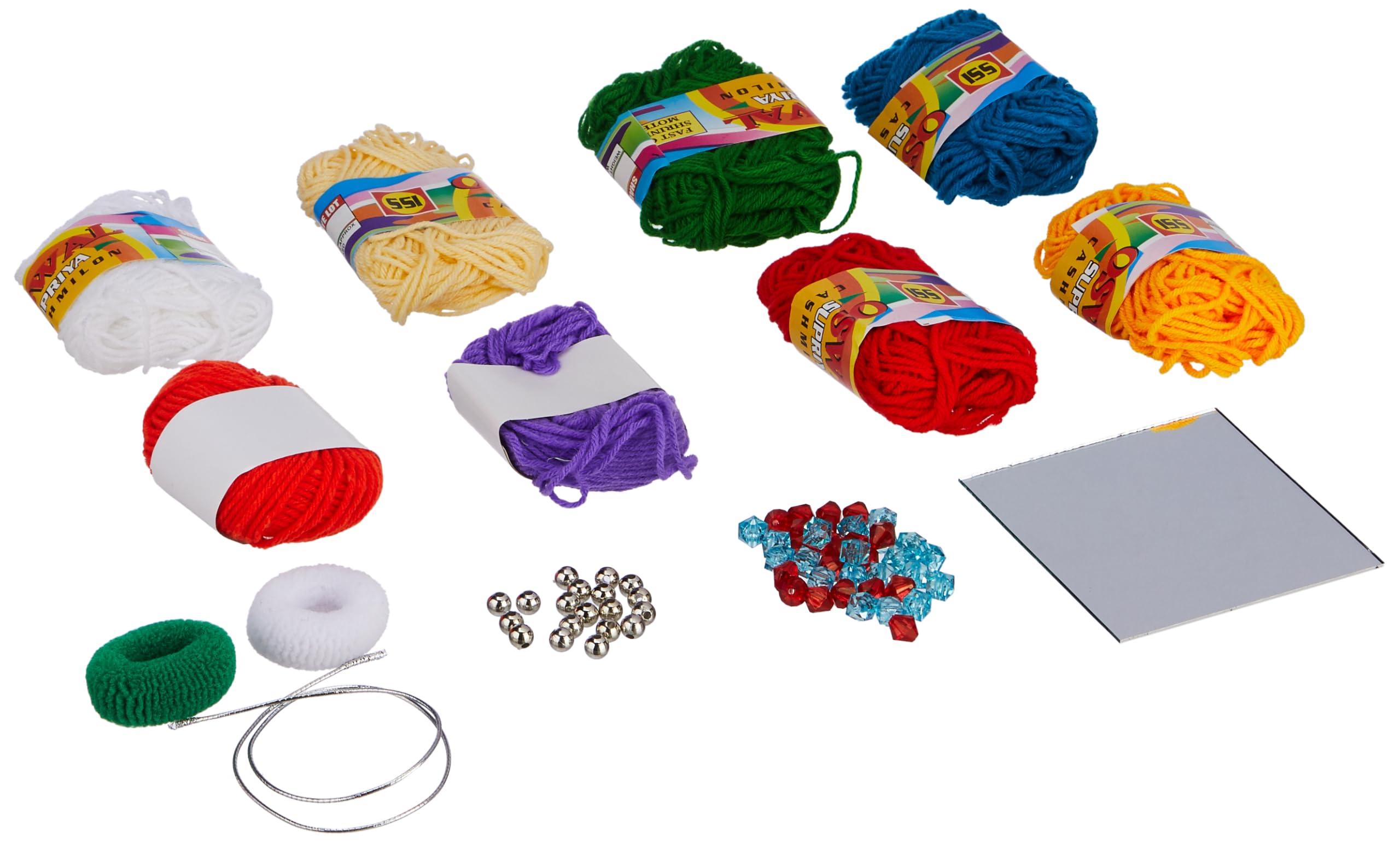 Play Craft 15 in 1 Cross-Stitch DIY Knitting and Weaving Kit for Kids 1