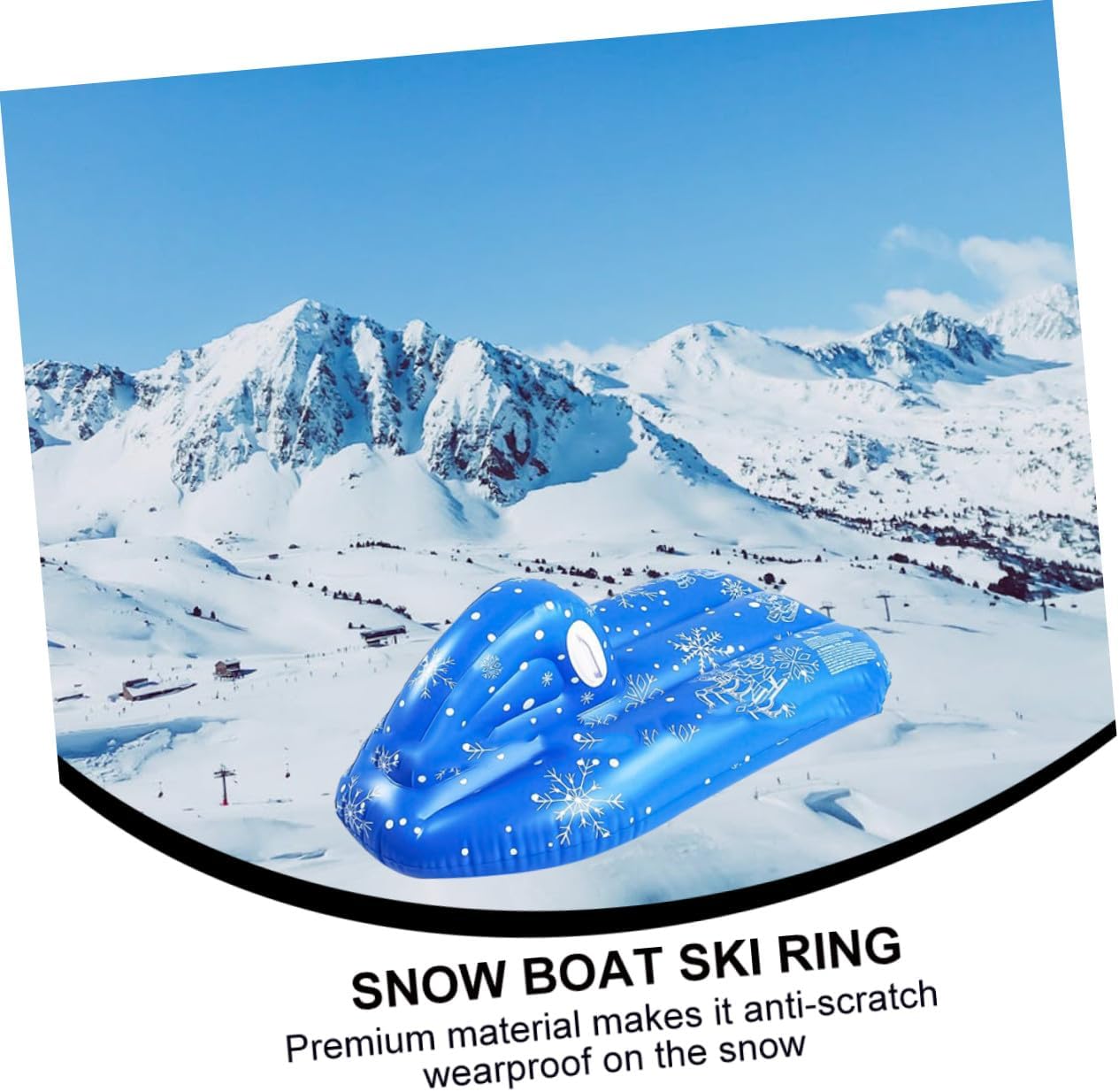 MAGICLULU Inflatable Snow Tube Sled for PVC Snow Sledding Ring Winter Outdoor Cold Resistant Sturdy for Boys