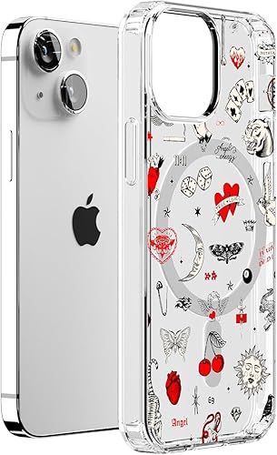 Miniatura 10 de Casely Funda para iPhone 13 Mini  Jardín salvia  Floral verde  Compatible con MagSafe
