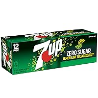 Vista 12 de 7UP Zero Sugar Lemon Lime Soda, latas de 12 onzas líquidas (paquete de 12)