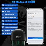 OBD2 Scanner XTOOL Advancer AD20, Check Engine Light Diagnostic Scan Tool for iPhone/Android, OBDII Scanner for Car, Mode 6, Live Data, Freeze Frame, Performance/Voltage Test