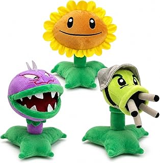 Dyharnsty Plants vs Zombies Plush Toys Ra Zombie Soft Figure Doll, Plants vs Zombies Toys PVZ Plush Sun Zombie 1 2 Set(Ra ...