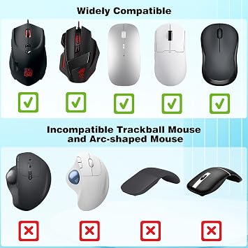 SWANPOW Mouse Mover Undetectable LED Mouse Jiggler